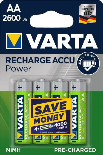 1Pk Varta Professional Akku Mignon 5716 R2U 2600mAh *** Blister 4 Stück *** 1Pk Varta Professional Akku Mignon 5716 R2U 2600mAh *** Blister 4 Stück ***