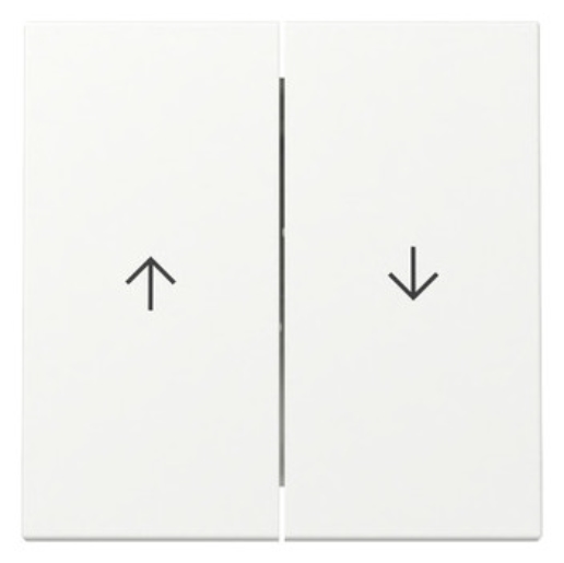 1St. Gira 329427 Wippe 2-fach Pfeil System 55 reinweiß seidenmatt