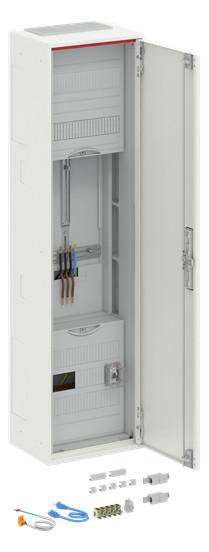 1St. Striebel & John DA17GA Komplettschrank, AP Dreipunkt, A17 1Z Schutzklasse II, Schutzart IP31 verkehrsweiß 2CPX054275R9999