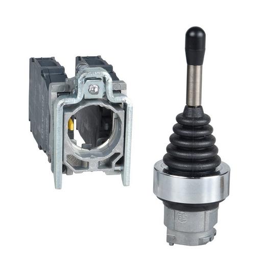 1St. Schneider Electric XD4PA24 Joystick, 4 Richtungen, Ø 22, 5 Stellungen, m. Rückzug Nullstellung