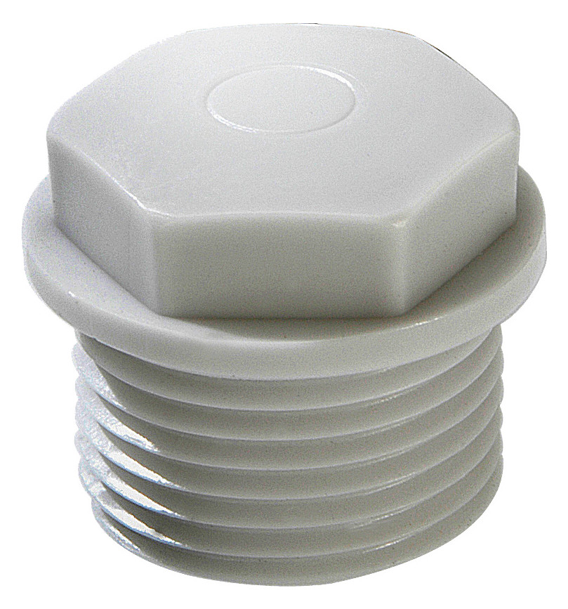 50St. Wiska 50061002 Geschlossener Würgenippel M20 RAL 7035 EMN 20