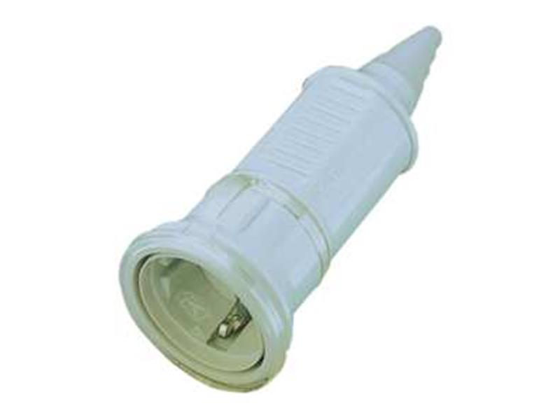 1St. Mennekes 10751  Kupplung 230V/16A 2-polig Amaplast, grau, 10751