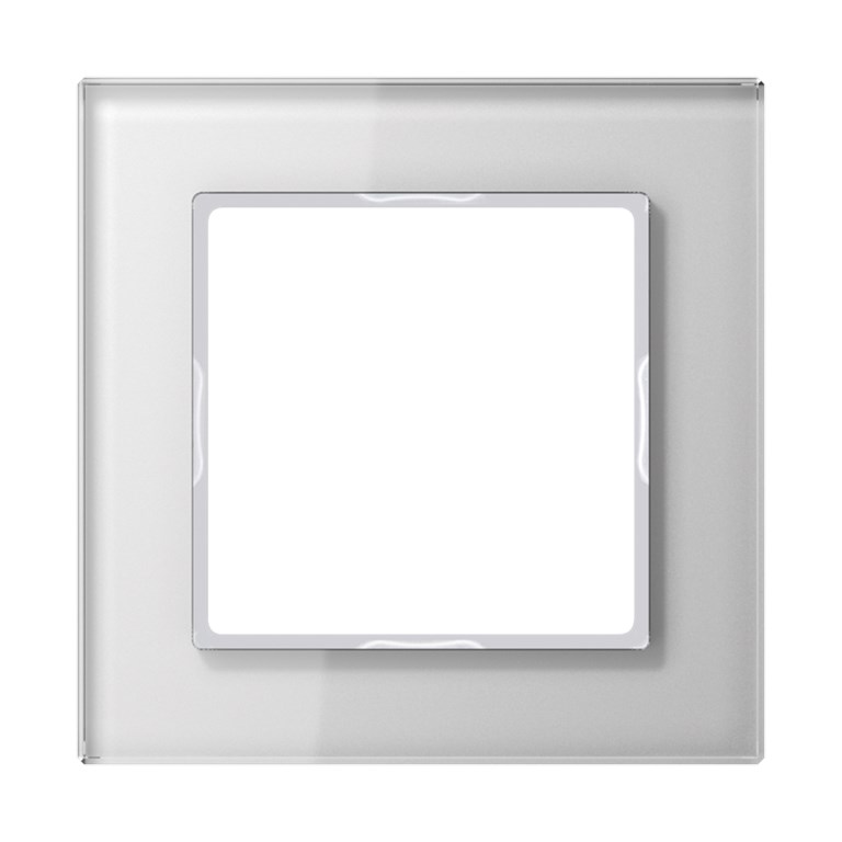 1St. Jung AC581GLWW Rahmen 1fach Glasrahmen Alpinweiß AC 581 GL WW