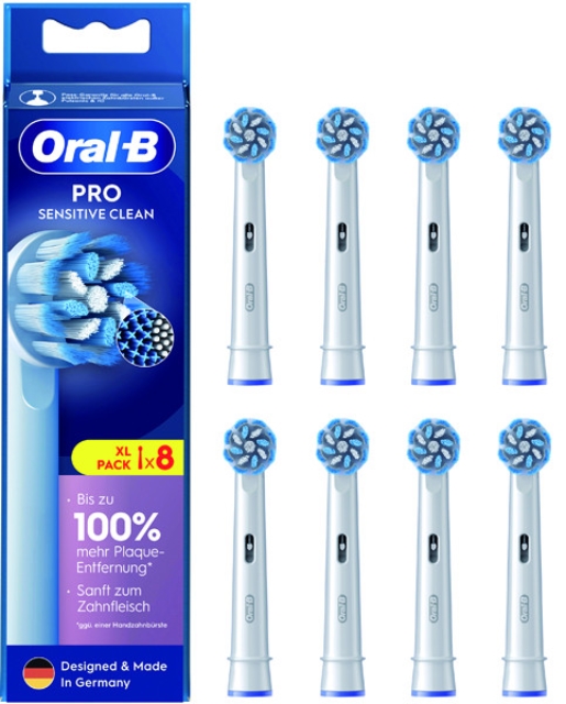 12St. Braun Oral-B 8er Ersatzbürste Pro Sensitive Clean 860649
