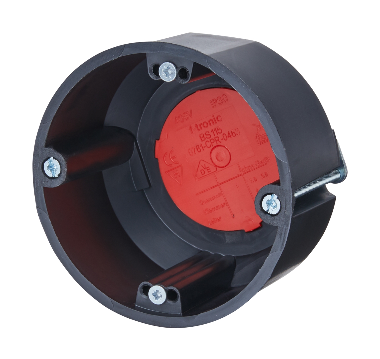 12St. F-Tronic BS115 HW Gerätedose Ø 74mm, t=45mm 7500001