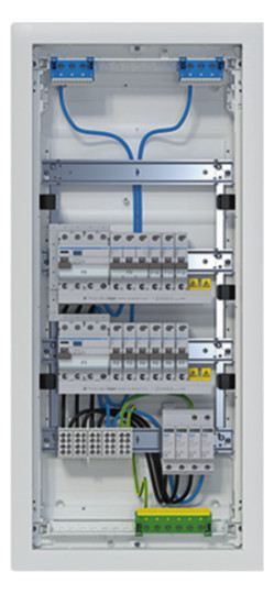 1St. Hager VH48BV1 Kleinv.,volta,HWV,4x12PLE,IP30,bestückt