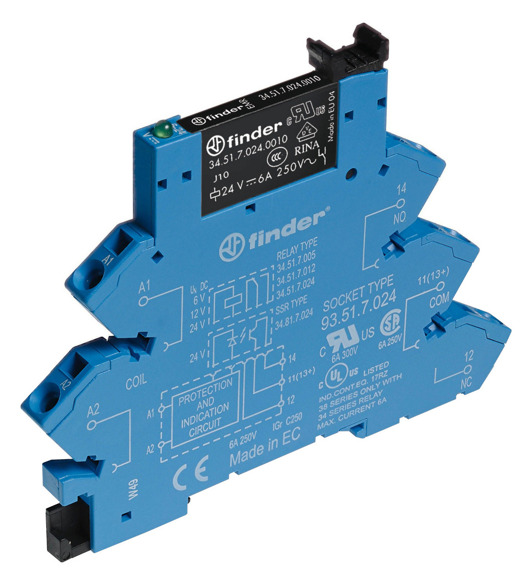 1St. Finder 38.61.7.024.5050S Koppelrelais mit Zugfederklemmen
