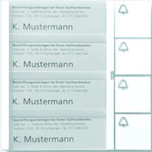 1St. Siedle BTM 650-04 SM Tasten-Modul 4 Ruftaste 200035743-00 BTM650-04SM
