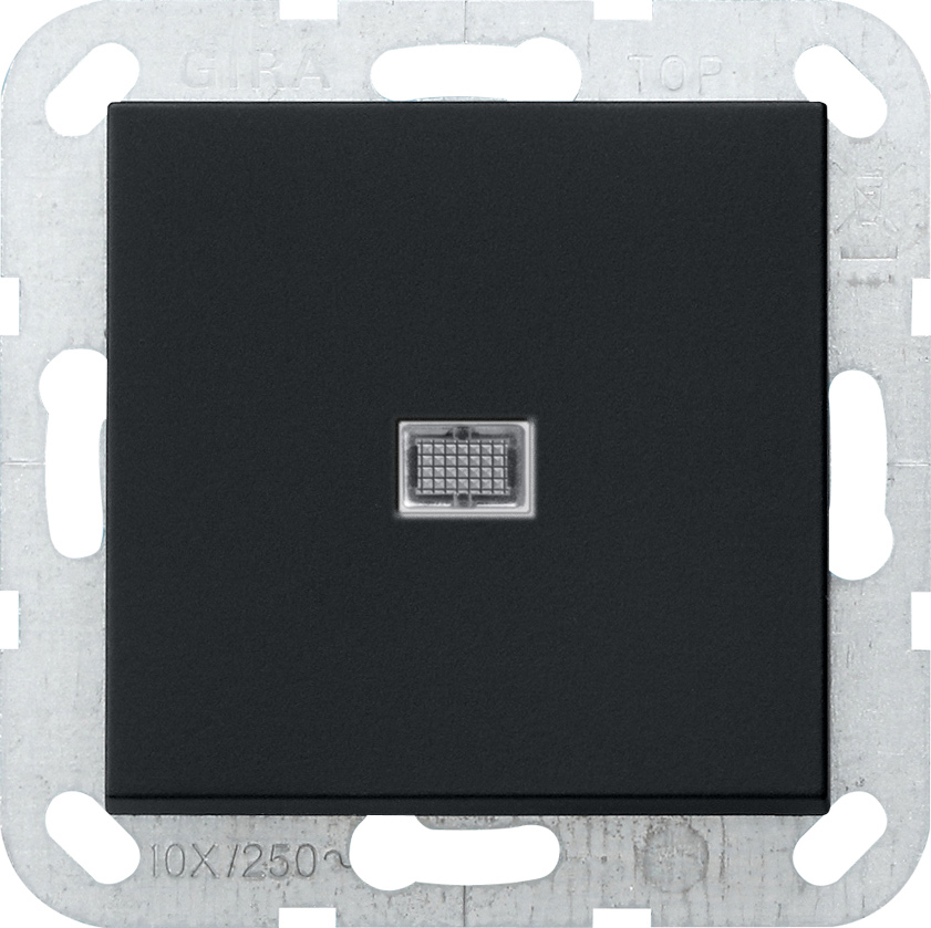 1St. Gira 2834005 Wippschalter BS 20 AX Aus 2-p Kontroll System 55 Schwarz m