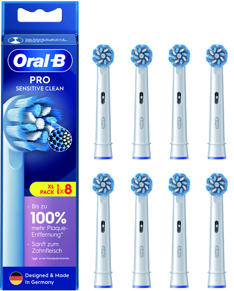 12St. Braun Oral-B 8er Ersatzbürste Pro Sensitive Clean 860649