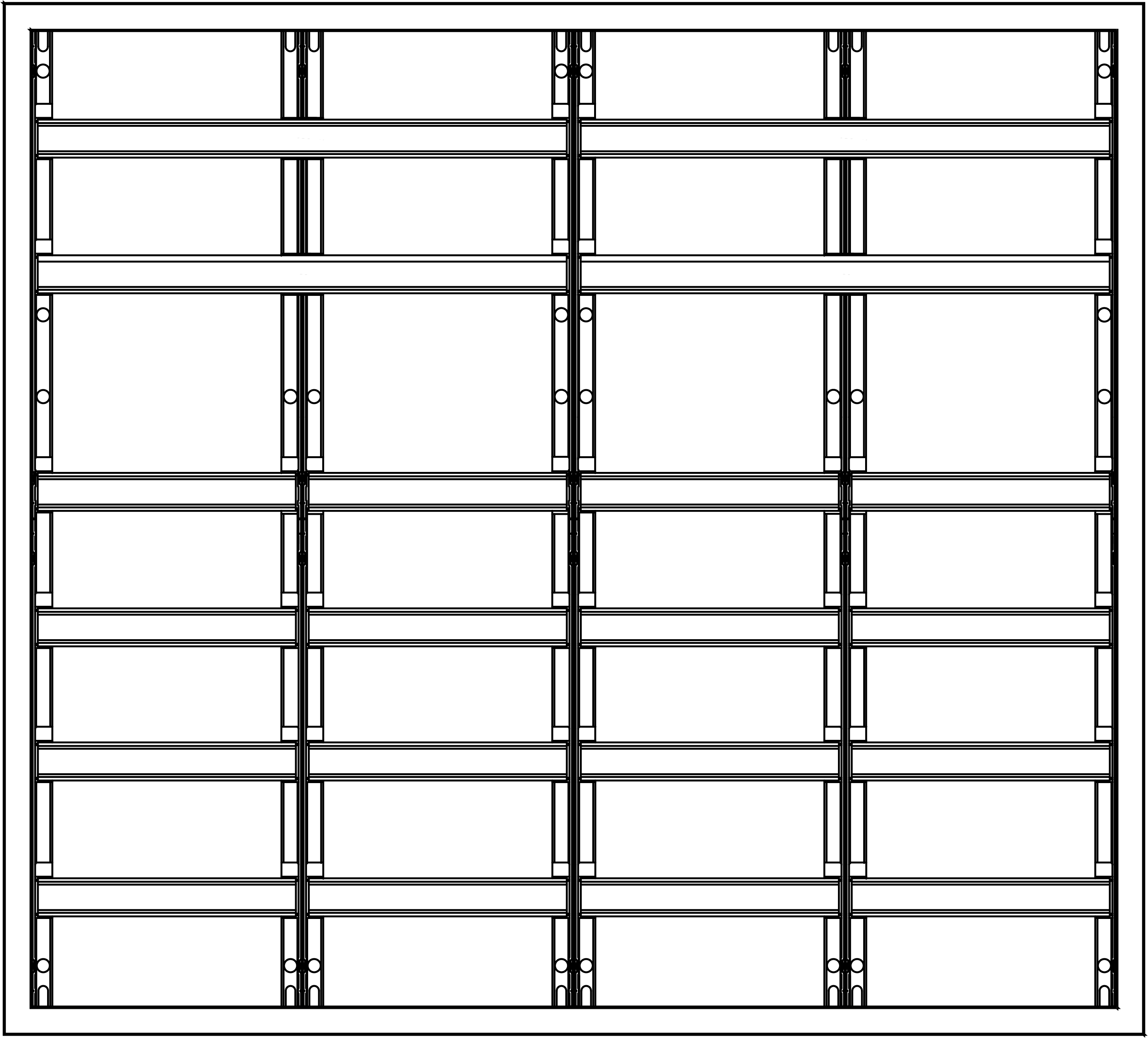 1St. F-Tronic FV4-6-RK AP Feldverteiler FV4-6-RK, 4-feldrig, 6r, Reihenklemmen, 950x1050x165mm 7110712