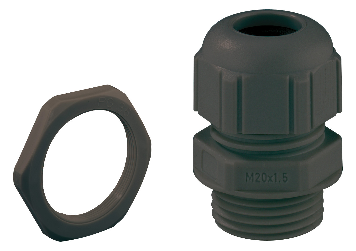 100St. SPELSBER KVR M25 LG-MGM/sw Kabelverschraubung, M25, tiefschwarz, Sc