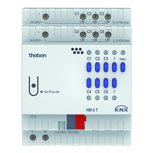 1St. Theben 4940240 HM 6 T KNX, KNX Heizungsaktor, 6-fach