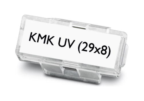 100St. Phoenix Contact KMK UV (29X8) Kabelmarkerträger transparent unbeschriftet Montageart: Kabelbindermontage Kabeldurchmesser: ? 6 mm Schriftfeldgröße: 29 x 8 mm 1014107