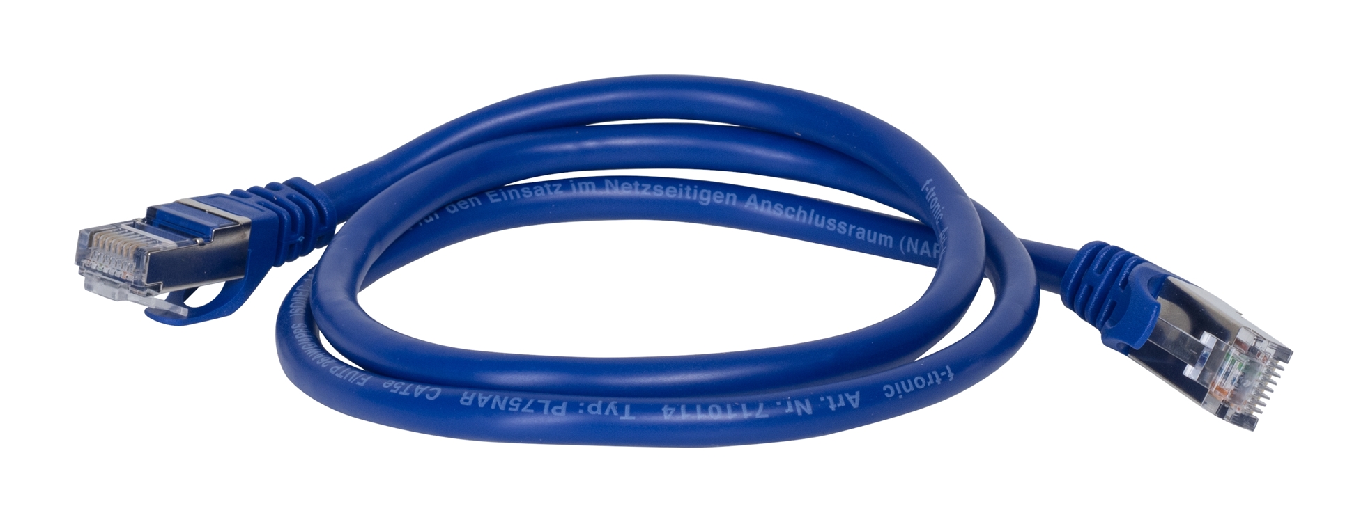 1St. F-Tronic PL75 Patch Leitung, 0,75m, RJ45, cat 5e 7110114