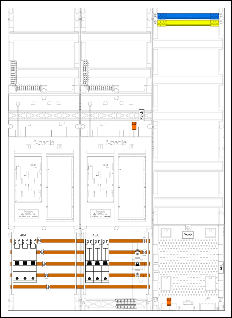 1St. F-Tronic EHZ732APZ40B6 EHZ732APZ40B6, 2 ZP, 2 DS, 2 R, 1 VAPZ inkl. APL, SLS 40A, SPVGB6, 2 PPV, 1 PL150 7195594