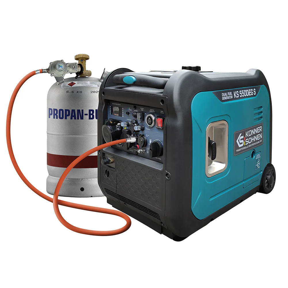 1St. Könner & Söhnen KS5500iEGS LPG/Benzin-Inverter-Generator KS 5500iEG S