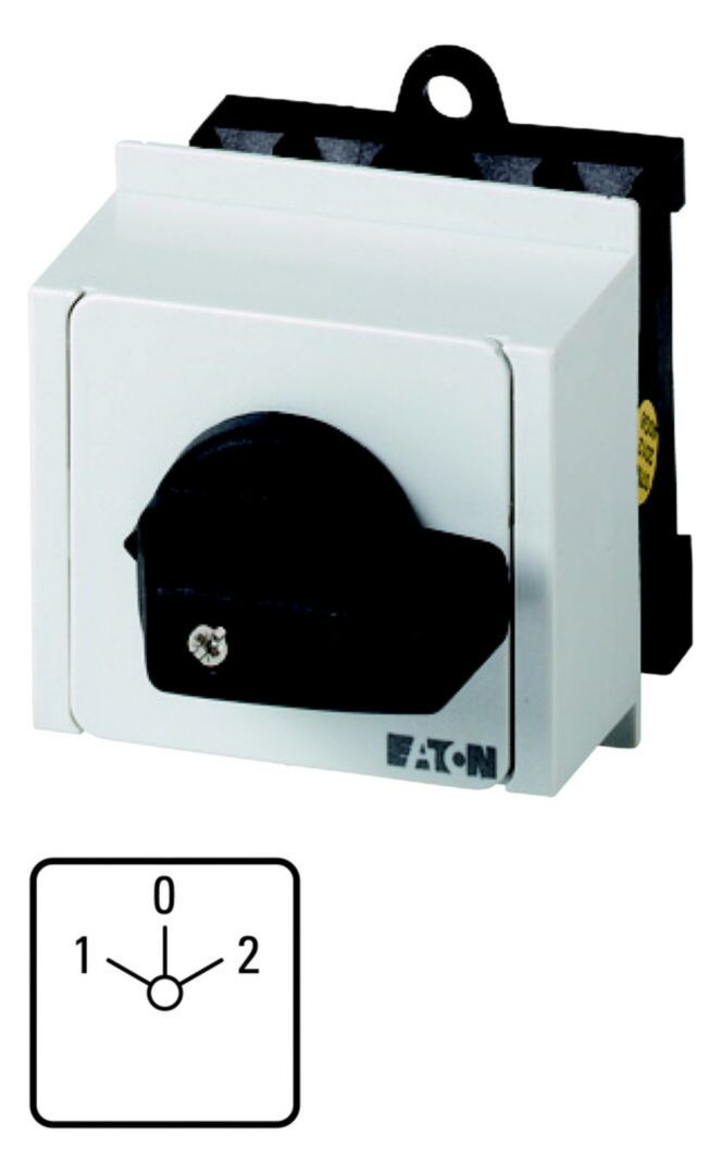 1St. Eaton 076813 Umschalter, T0, 20 A, Verteilereinbau, 2 Baueinheit(en), Kontakte: 4, 60 , rastend, mit 0-Stellung, 1-