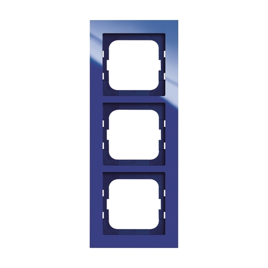 1St. Busch-Jaeger 1723-288 3-fach Rahmen Busch-axcent blau