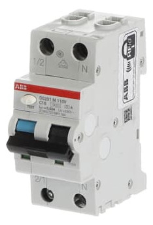 1St. ABB DS201MA-B6 A30 110V FI/LS-Schalter 110V 10kA 1P+N B 6A 30mA