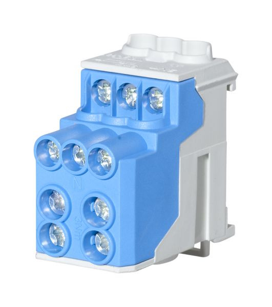 3St. F-Tronic UVB100bl Unterverteilungsblock 100A, 1-polig, bl, UVB100bl 7110207