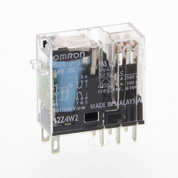 1St. Omron 105724 Mechanische und LED-Anzeigen, Spulenschutzbeschaltung G2R-2-SND 24VDC (S)