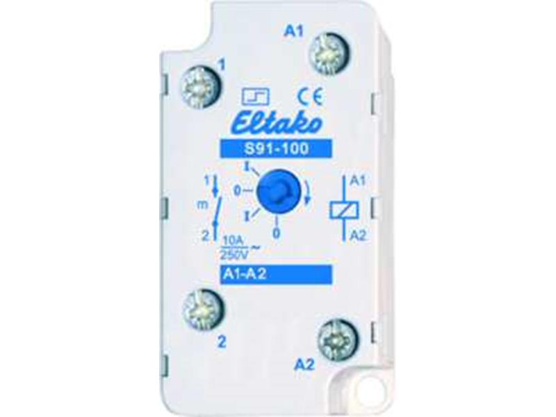 1St. Eltako S91-100-8V Stromstoßschalter 8V. 1 Schließer 10A/250V AC 91100010