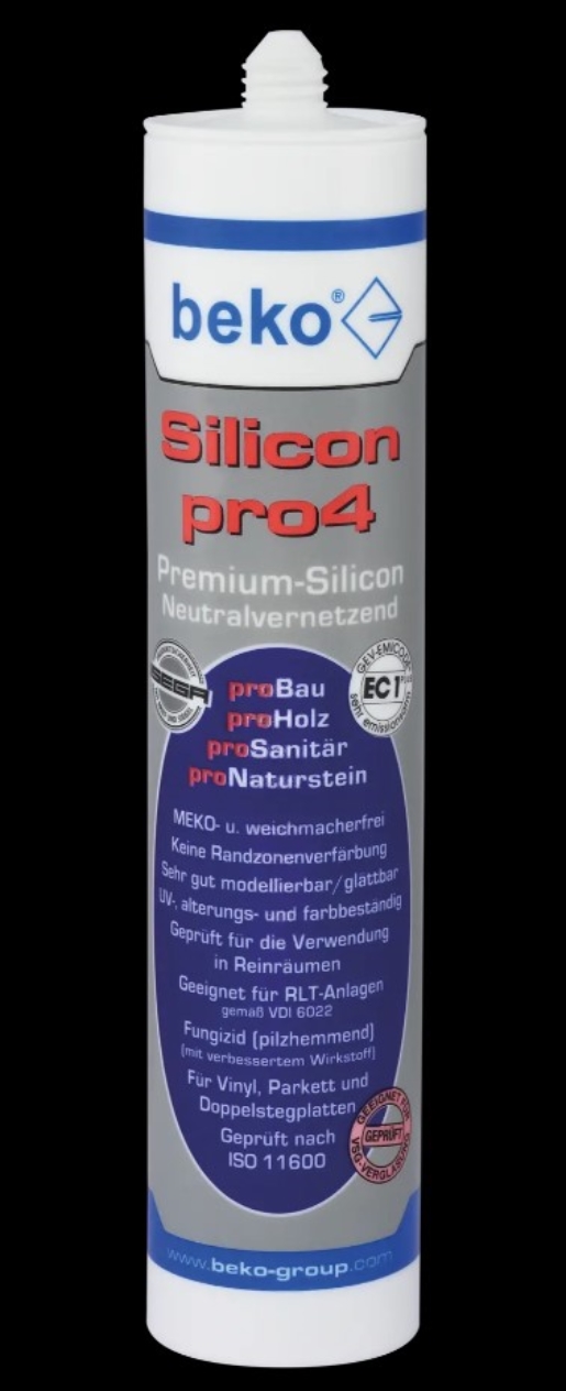 1St. Beko Universal-Silicon Weiss 22402 !!! 310ml Kartusche Silicon Pro4