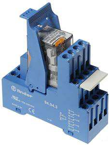 1St. Finder 593490240050 Koppelrelais mit Schraubanschlüssen, 4 Wechsler 7 A, Spule 24 V DC 59.34.9.024.0050...