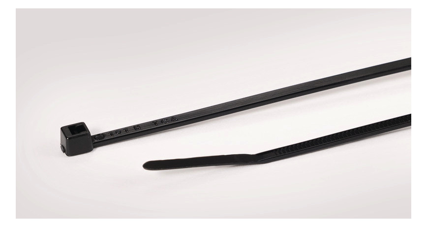 100St. HellermannTyton 111-01910 Kabelbinder 100x2,5 T18R Schwarz 100 ST ME T18R-PA66-BK (100)