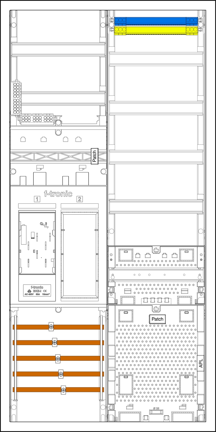 1St. F-Tronic EHZ721APZRFZODS EHZ721APZRFZODS, 1 ZP, 1 R, 1 VAPZRFZ inkl. APL, 2 PPV, 1 PL150 7195162