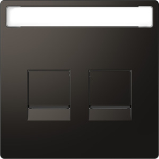 1St. Merten MEG2310-6034 Steckdose mit Klappdeckel, BRS, Steckklemmen, Anthrazit, System Design