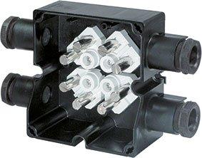 1St. Cooper Crouse Hinds GHG7910201R0006 Ex-e Abzweigdose GHG 791 02, 4 x M25 Leitungseinführung, Polyamid, angeformt6 x