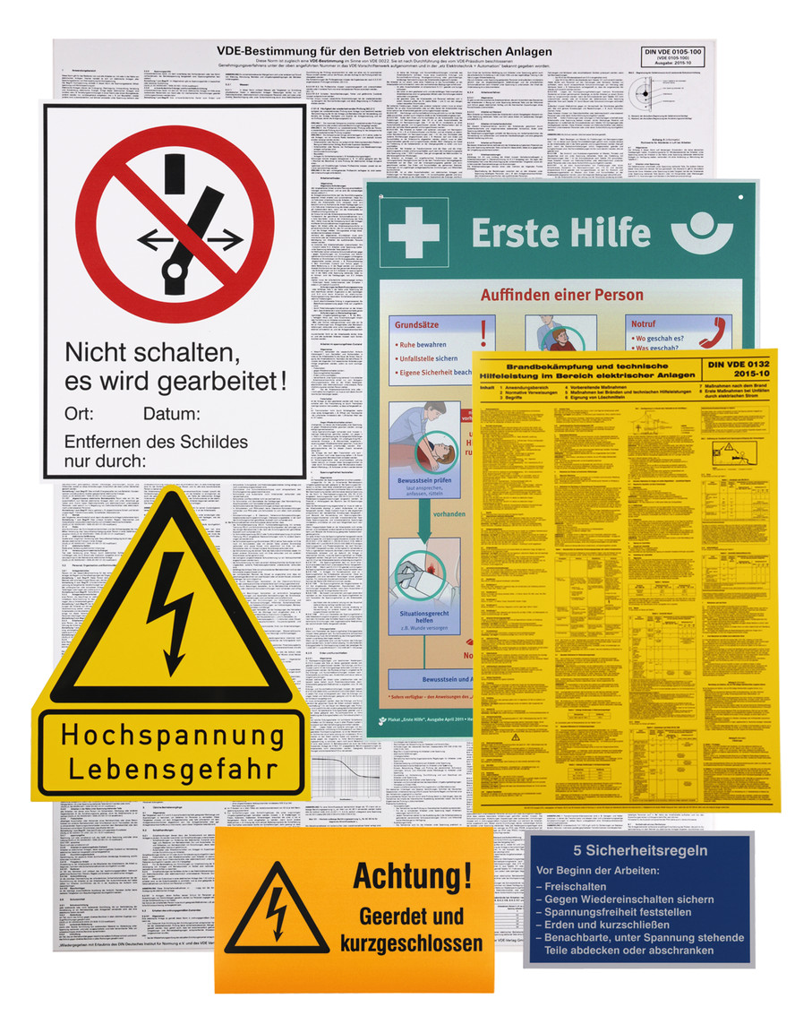 1St. Dehn 700050 WHSS EA K Warn-/Hinweisschildersatz Kunststoff