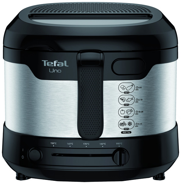 1St. Tefal FF215D Fritteuse UNO M Edelstahl/Schwarz