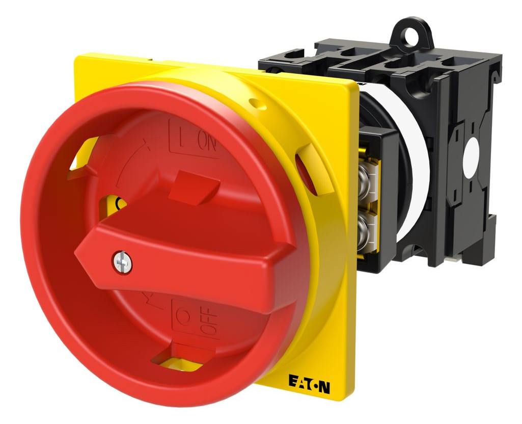 1St. Eaton T0-2-10/V/SVB Hauptschalter 011108 20A Zw.bau 3p+N NOT-AUS-Fkt 011108