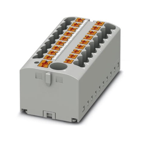 1St. Phoenix Contact PTFIX 6/18X2,5 GY Verteilerblock Grundklemme mit Einspeisung 450 V 24 A Push-in-Anschluss Push-