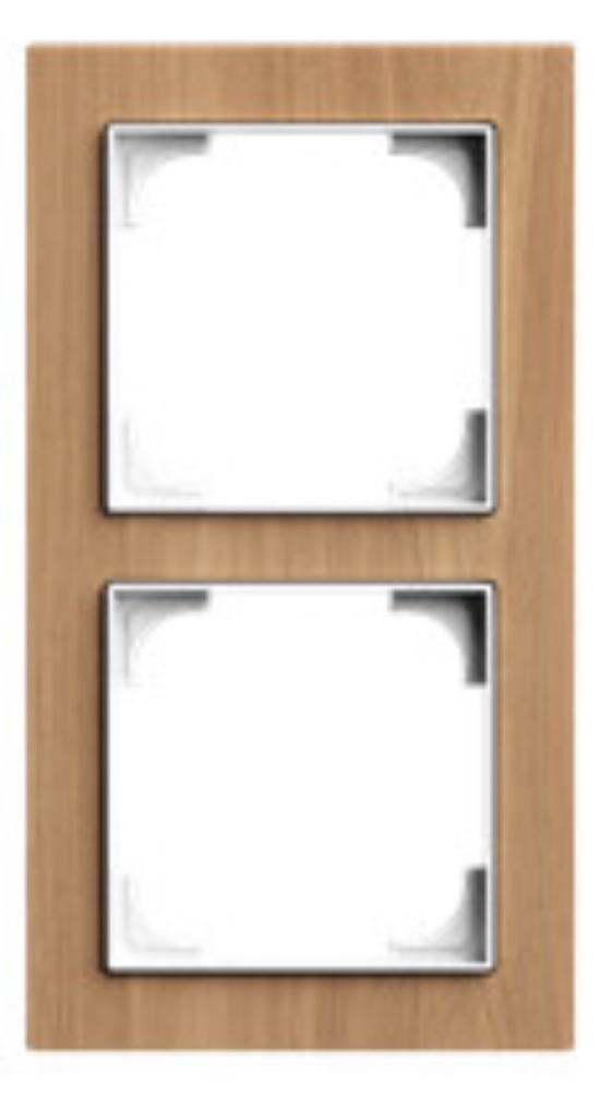 1St. Busch-Jaeger 1722-4083 Abdeckrahmen 2-fach Holz Eiche - Busch-art linear® Holz Eiche 2CKA001754A4888