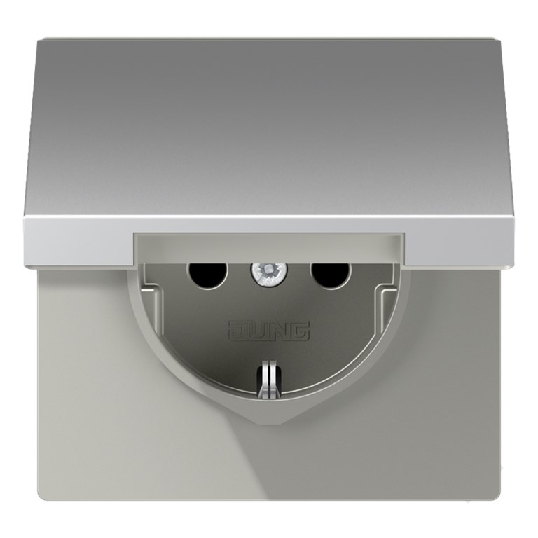 1St. Jung AL1520KL Schuko-Steckdose 16A  250V Klappdeckel AL 1520 KL