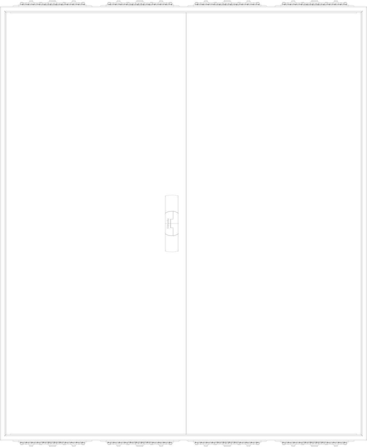 1St. F-Tronic ZA124 Leergehäuse ZA124, IP31/IP43, H=1250mm, B=1050mm 7120514