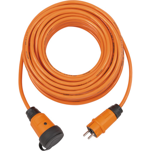 1St. Brennenstuhl 9161100200 professionalLINE Verlängerungskabel IP44 (Kabel in orange, Baustelleneinsatz und ständiger Einsatz im Freien, BGI 608, Made in Germany) VQ 1100