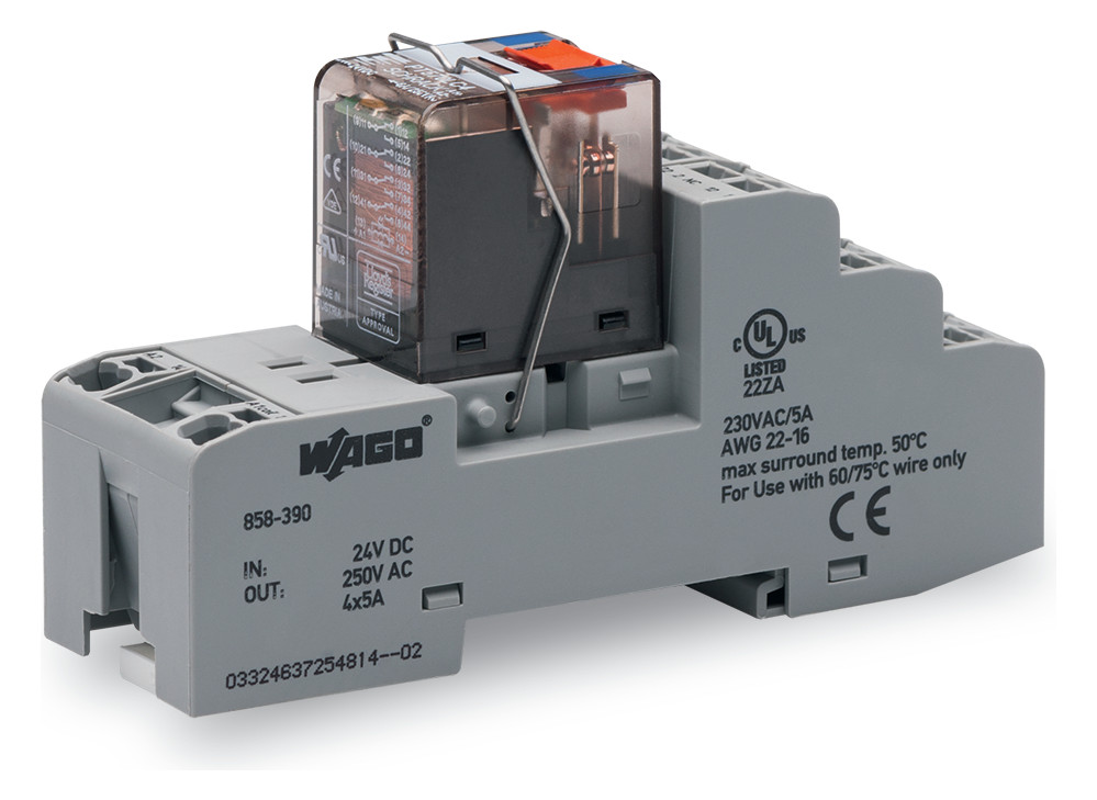 1St. Wago 858-390 Relaismodul Eingangsnennspannung DC 24 V