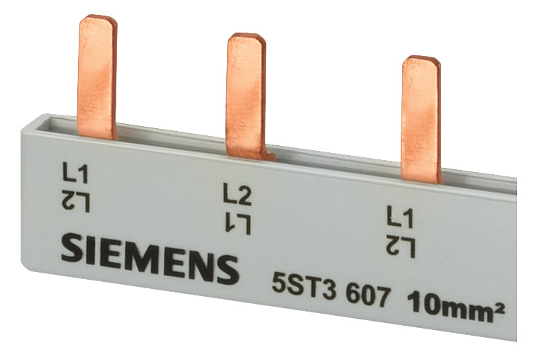 1St. Siemens 5ST3638 Stiftsammelschiene, 16mm2 Anschluss: 6x2phasig 1St. Siemens 5ST3638 Stiftsammelschiene, 16mm2 Anschluss: 6x2phasig