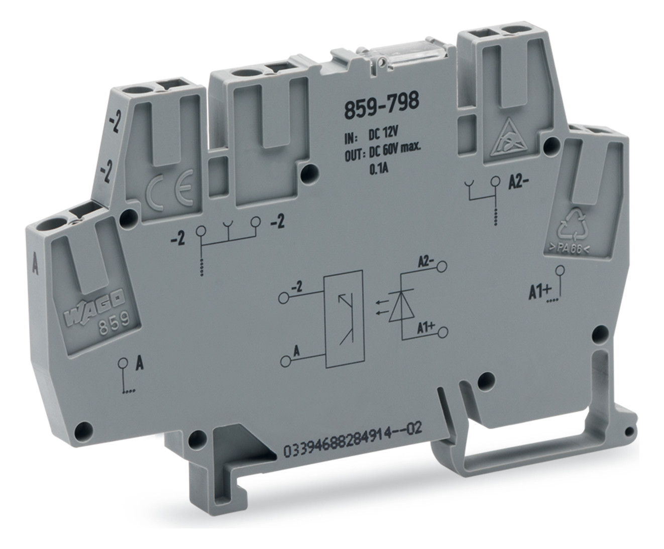 1St. WAGO 859-798 Optokopplermodul Eingangsnennspannung DC 1St. Wago 859-798 Optokopplermodul Eingangsnennspannung DC