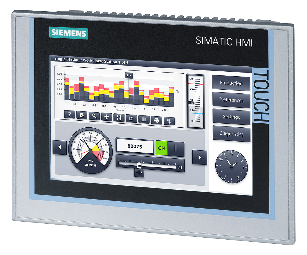 1St. Siemens 6AV2124-0GC01-0AX0 SIMATIC HMI TP700 Comfort