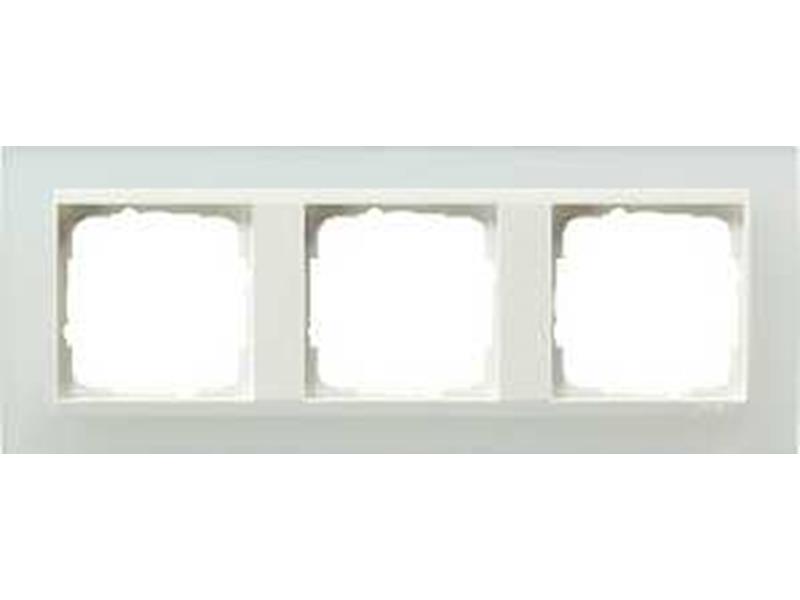 1St. Gira 0213334 Rahmen 3fach für Reinweiß Gira Event Opak Weiß
