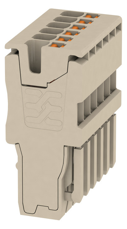 100St. WEIDMÜLLER APG 1.5/6 Stecker (Klemmen), PUSH IN, 1.5 mm2, 500