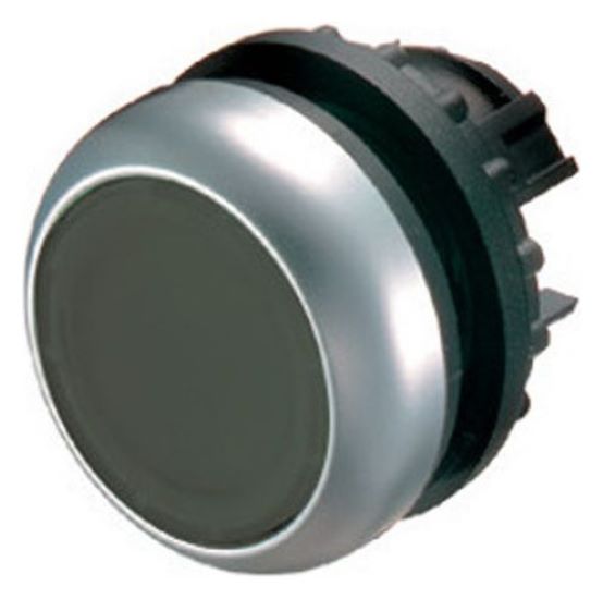 1St. Eaton 216613 Drucktaste, RMQ-Titan, flach, rastend, schwarz, unbeschriftet, Frontring Titan M22-DR-S