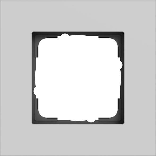 1St. Gira 0211405 Abdeckrahmen 1-fach Esprit aluminium grau matt