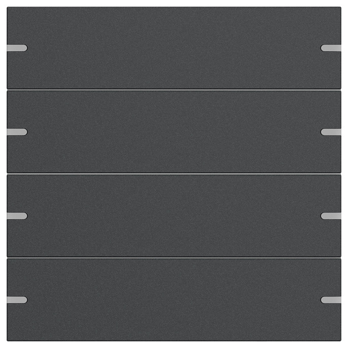 1St. Gira 5024928 Wippenset 4f Tastsens.4 TS4 Anthrazit(lack.)